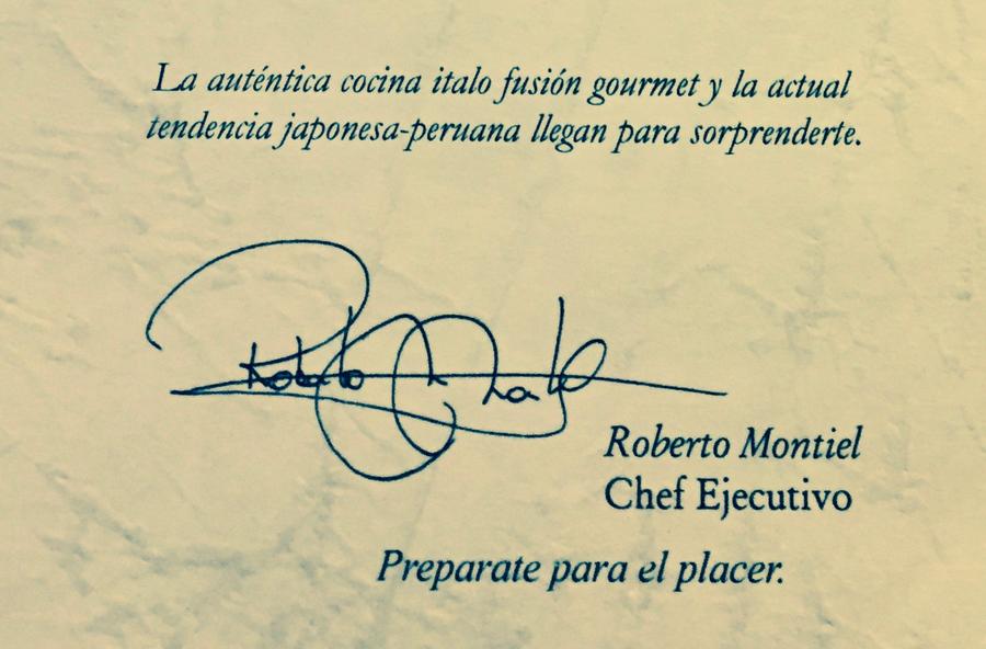 Chef Ejecutivo Roberto Montiel